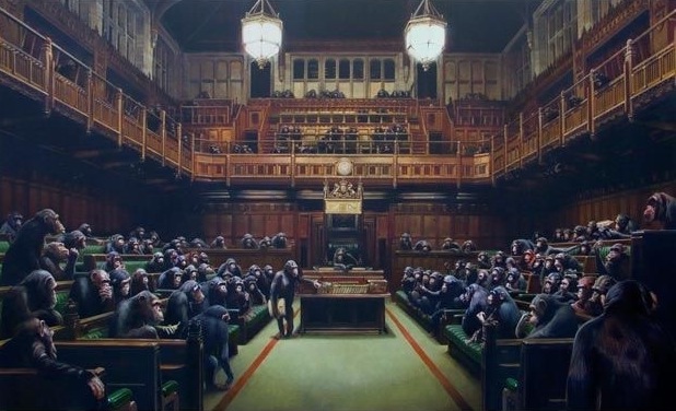 putting-the-mps-into-chimps-at-banksy-versus-bristol-museum1222